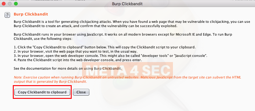 clickjacking attack with burp suite